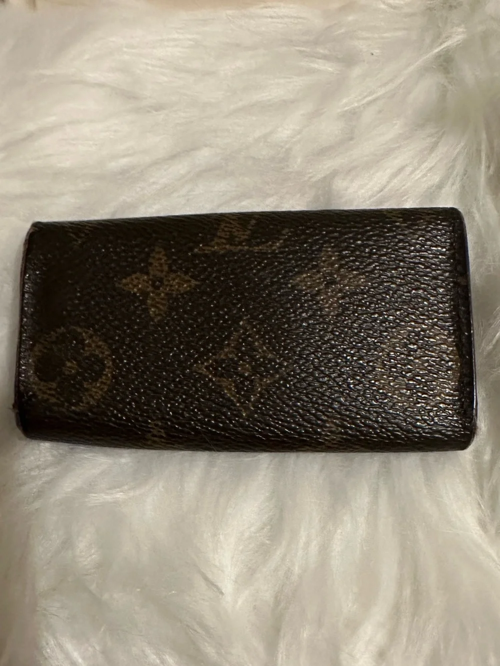 Louis Vuitton Monogram 4 Key Holder Key Case Vintage Authentic